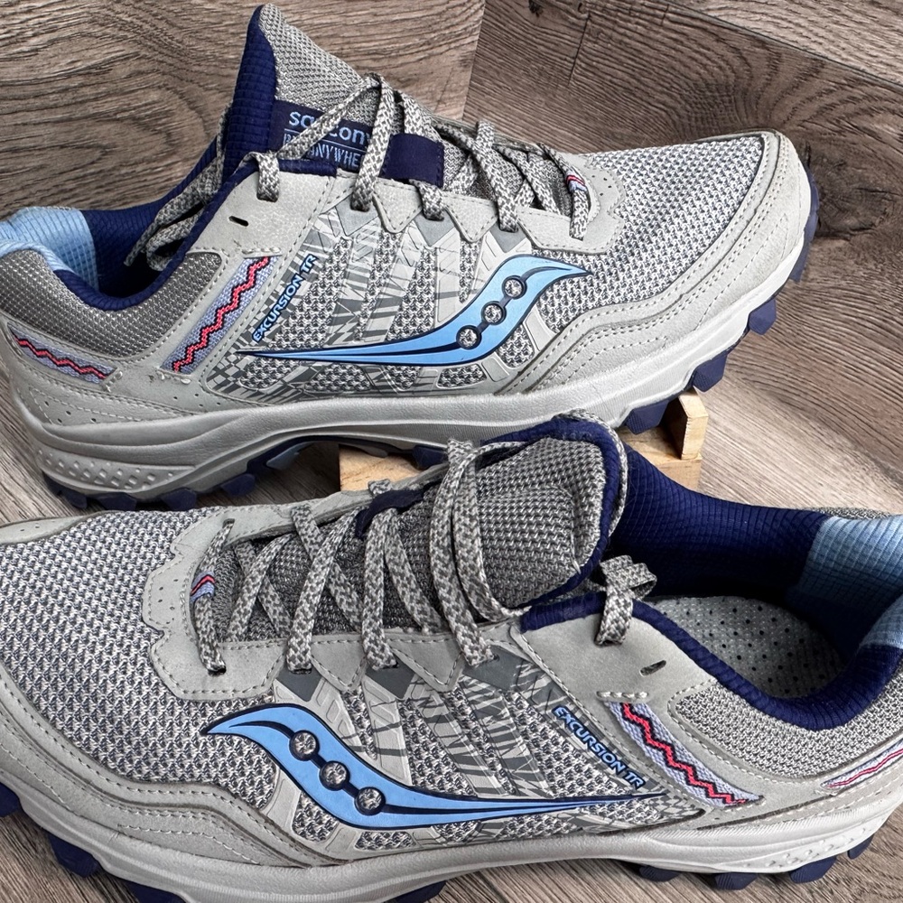 Saucony Run Anywhere Excursion TR S10451-1 Women’s 11 grey blue - Picture 2 of 10